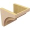 Ekena Millwork 8"W x 8"D x 8"H Wide Helena Rough Cedar Woodgrain TimberThane Corbel, Primed Tan CORUR08X08X08HELRCPR - alternate 5